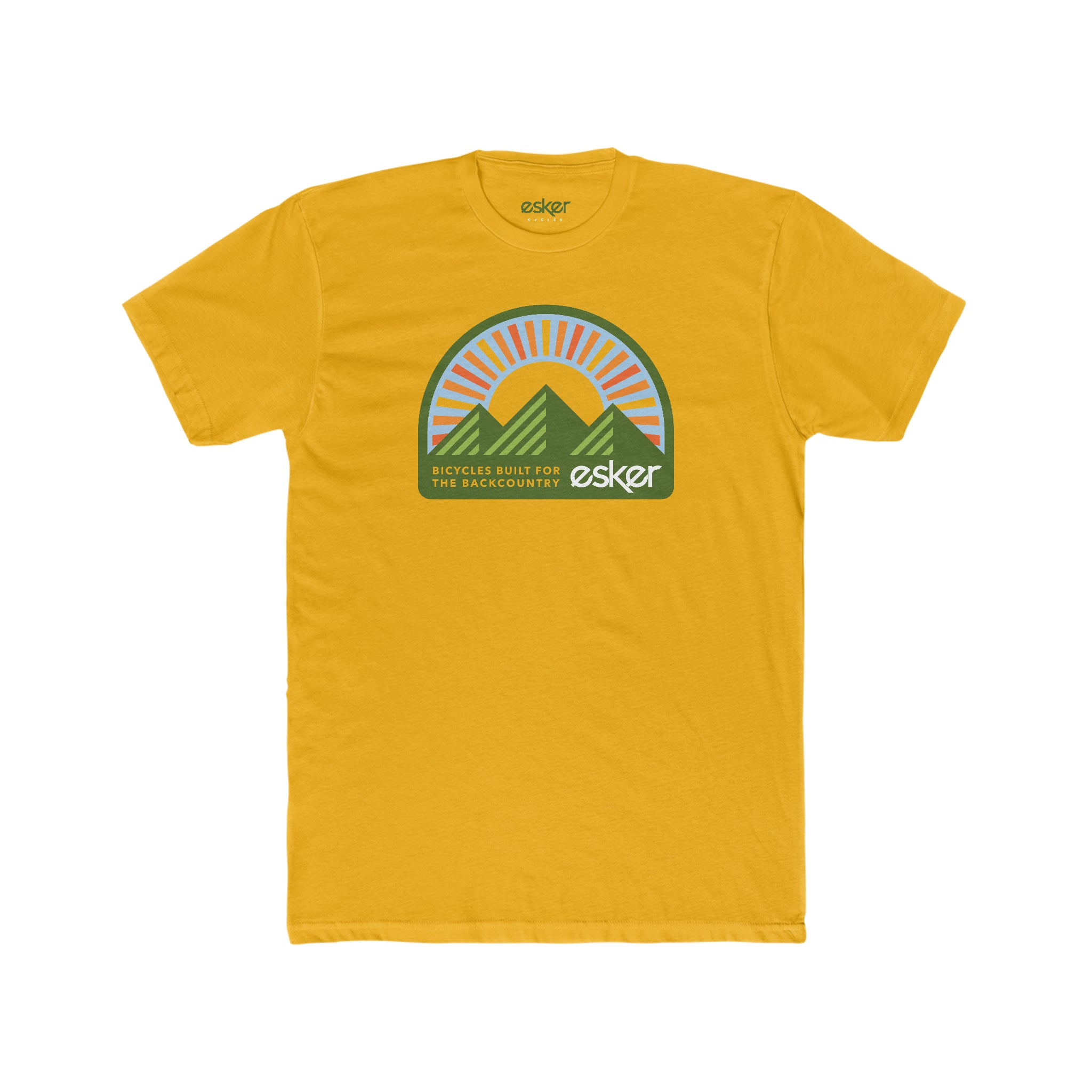 Sourdough Sunrise - Bicycles Built for the Backcountry Dual-Sided Tee