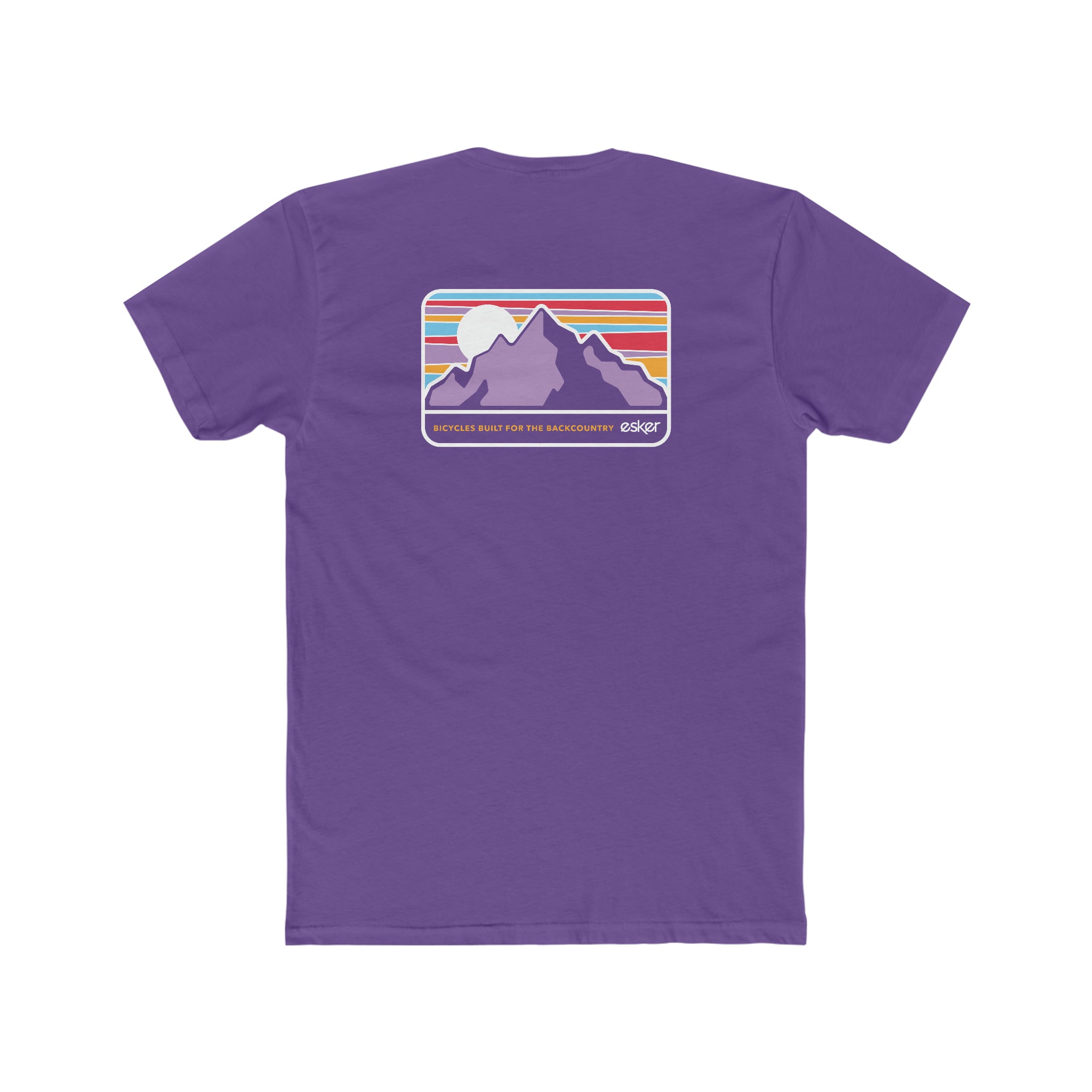 Purple Mountain Majesty - Bicycles Built for the Backcountry Dual-Sided Tee