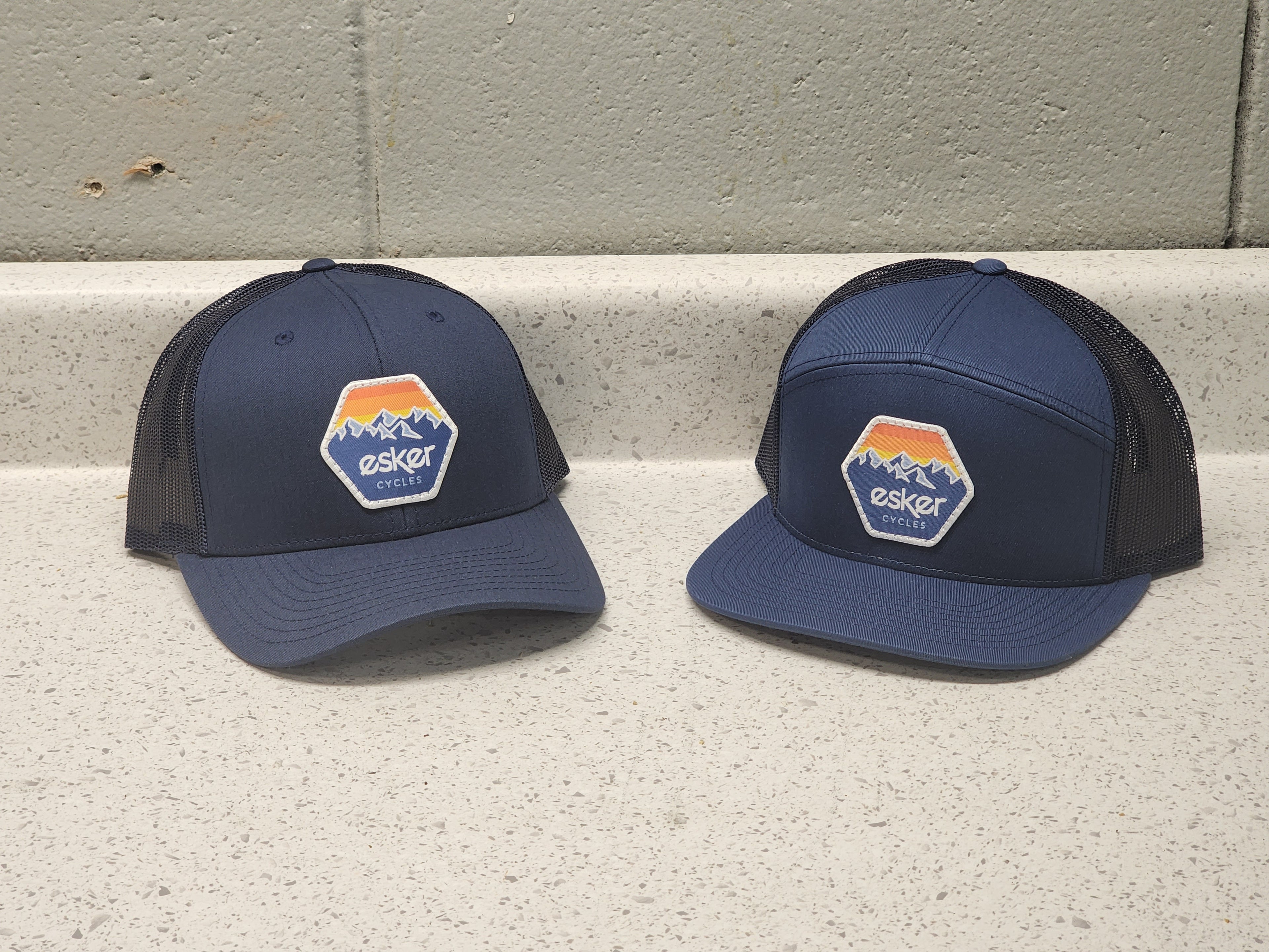 Esker Sunset Mountains Patch Hat