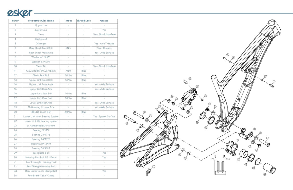 Orion Suspension Pivot Bolts