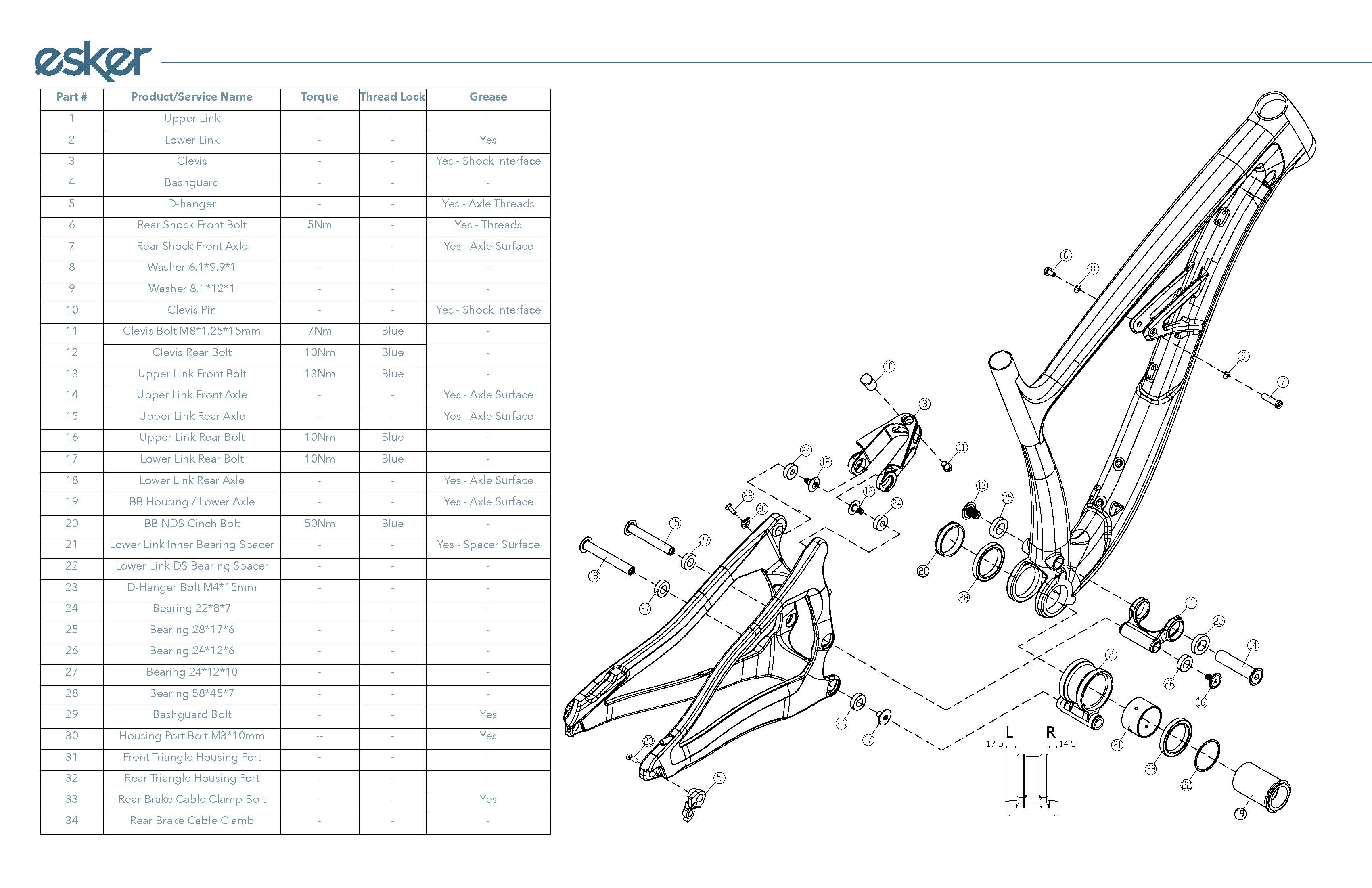 Orion Suspension Pivot Bolts